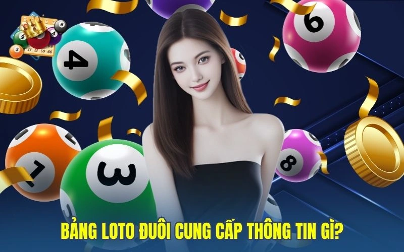 Bảng loto đuôi cung cấp thông tin gì?